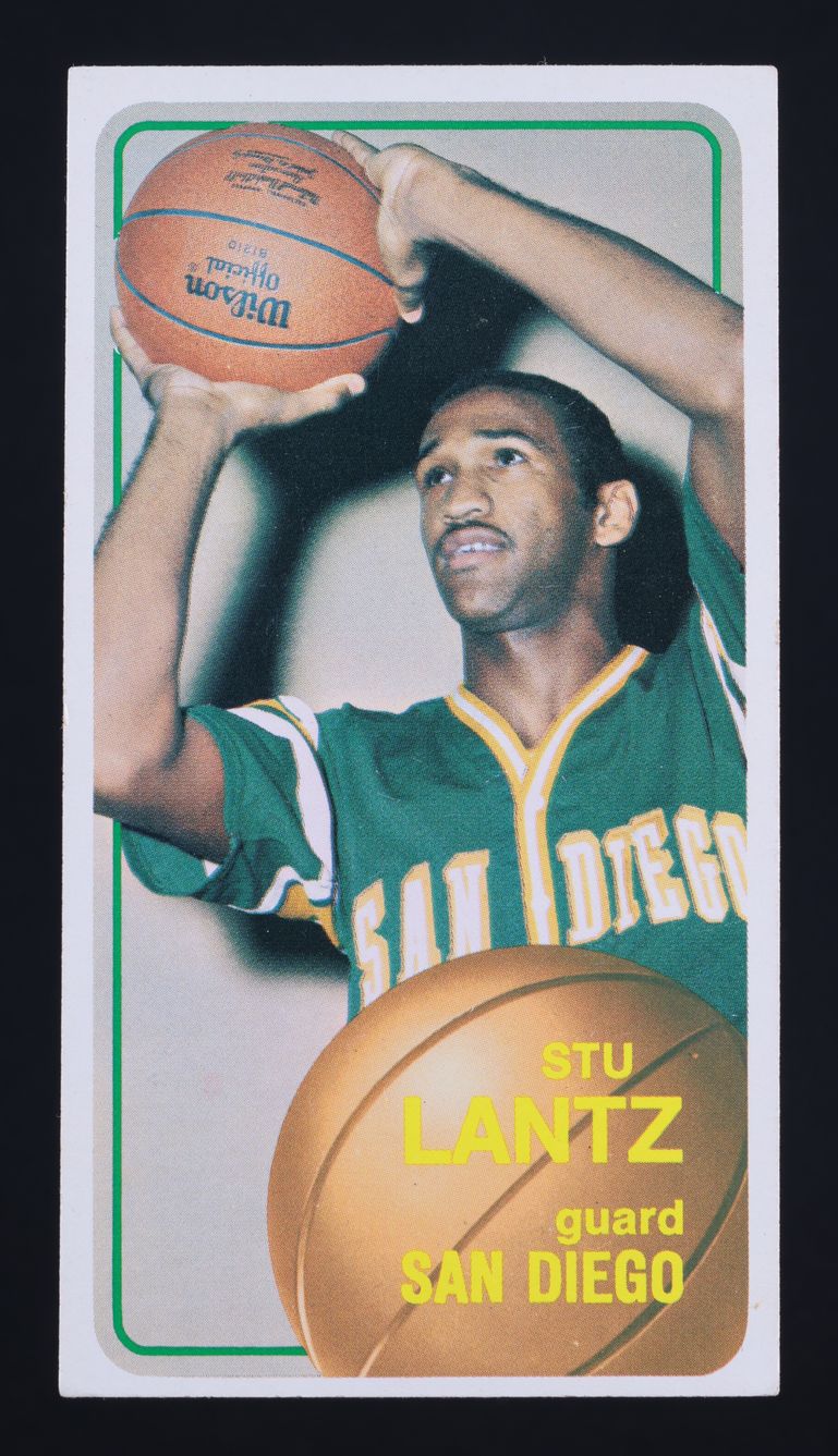 1970 Topps Basketball Stu Lantz ROOKIE #44 MBA AUTH
