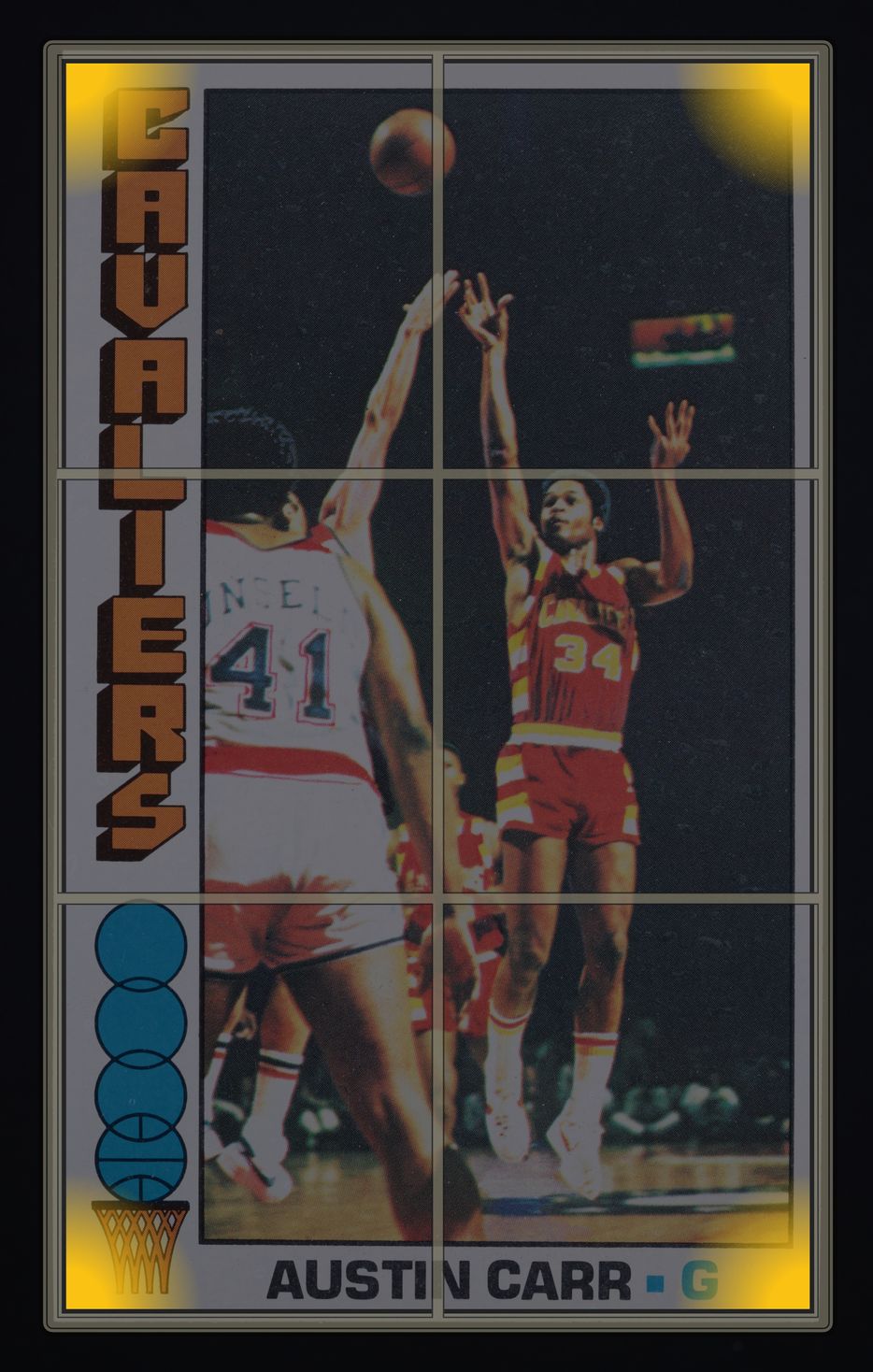 1976 Topps Basketball Austin Carr #53 MBA AUTH