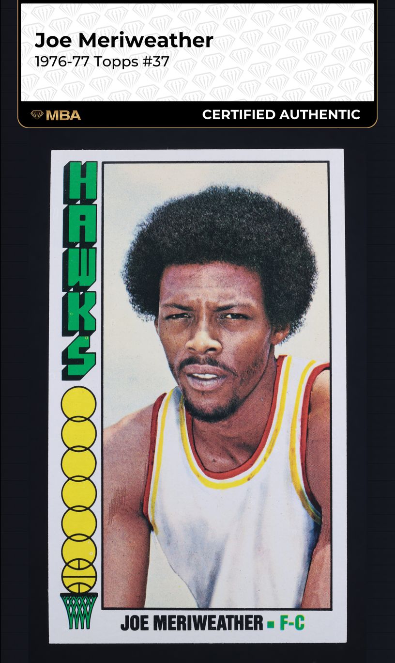 1976 Topps Basketball Joe Meriweather ROOKIE #37 MBA AUTH