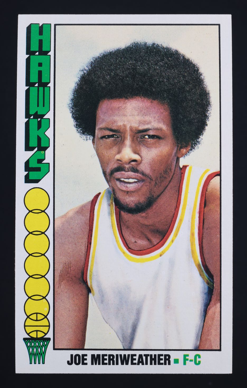 1976 Topps Basketball Joe Meriweather #37 MBA AUTH