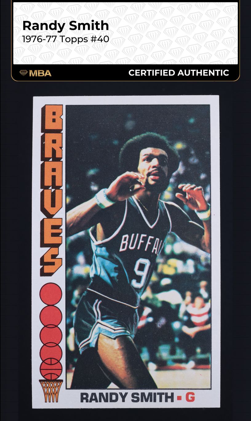 1976 Topps Basketball Randy Smith #40 MBA AUTH