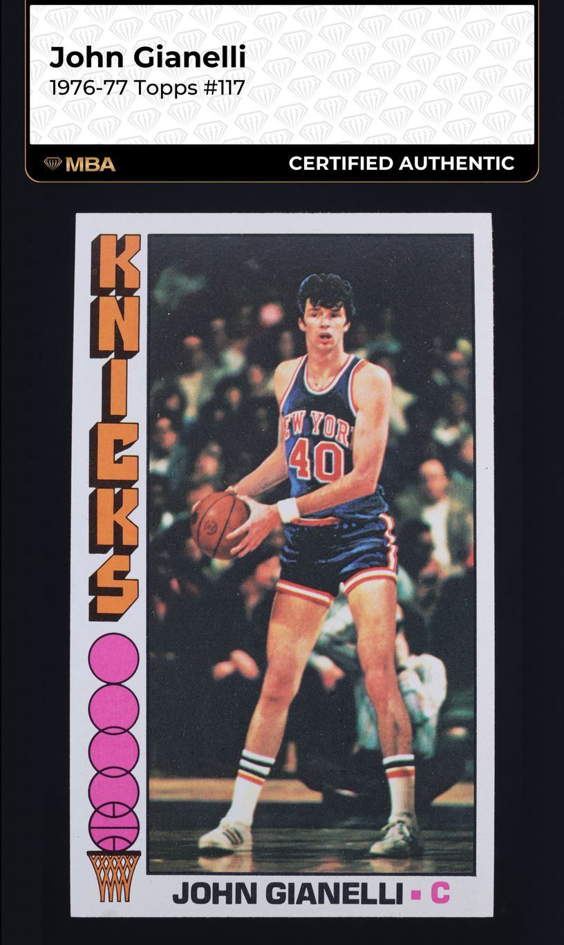 1976 Topps Basketball John Gianelli #117 MBA AUTH