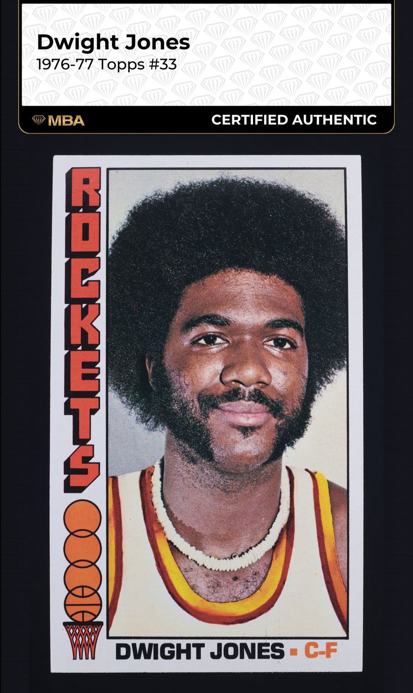 1976 Topps Basketball Dwight Jones #33 MBA AUTH