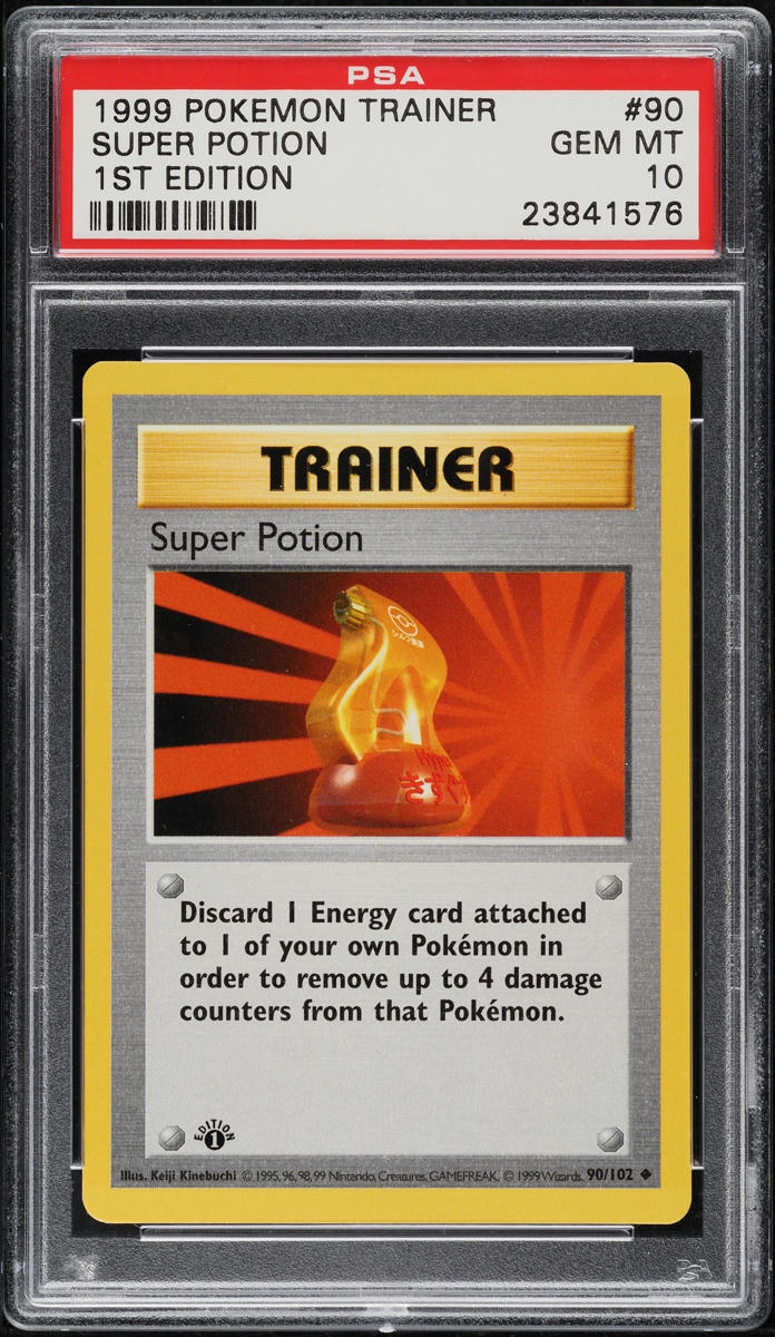 1999 Pokemon Base Set Shadowless 1st Edition Super Potion #90 PSA 10 GEM MINT