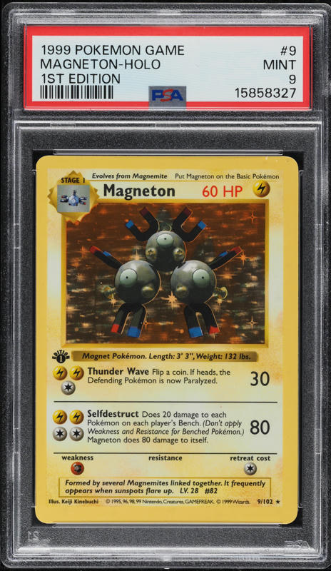 1995 magneton pokemon card value PSA (EX-MT 6) Magneton-holo #10 Collector Store LLC Gaming Magneton-Holo (11) 1999 Pokemon Fossil