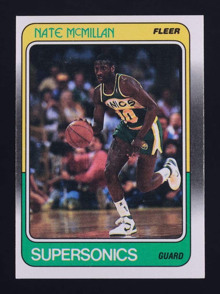 1988 Fleer Basketball Nate McMillan #110 MBA AUTH