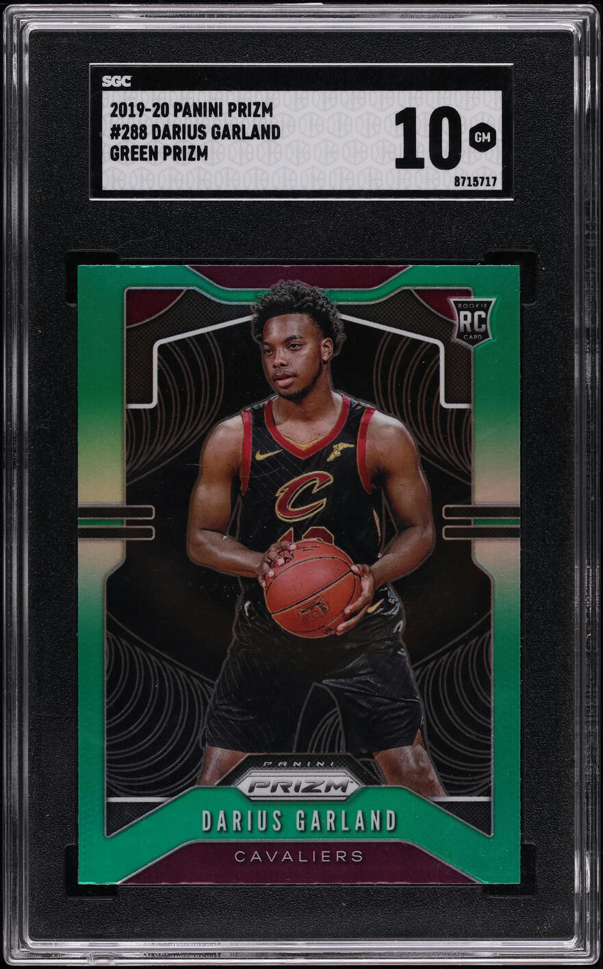 2019 Panini Prizm Green Darius Garland ROOKIE #288 SGC 10 GEM MINT