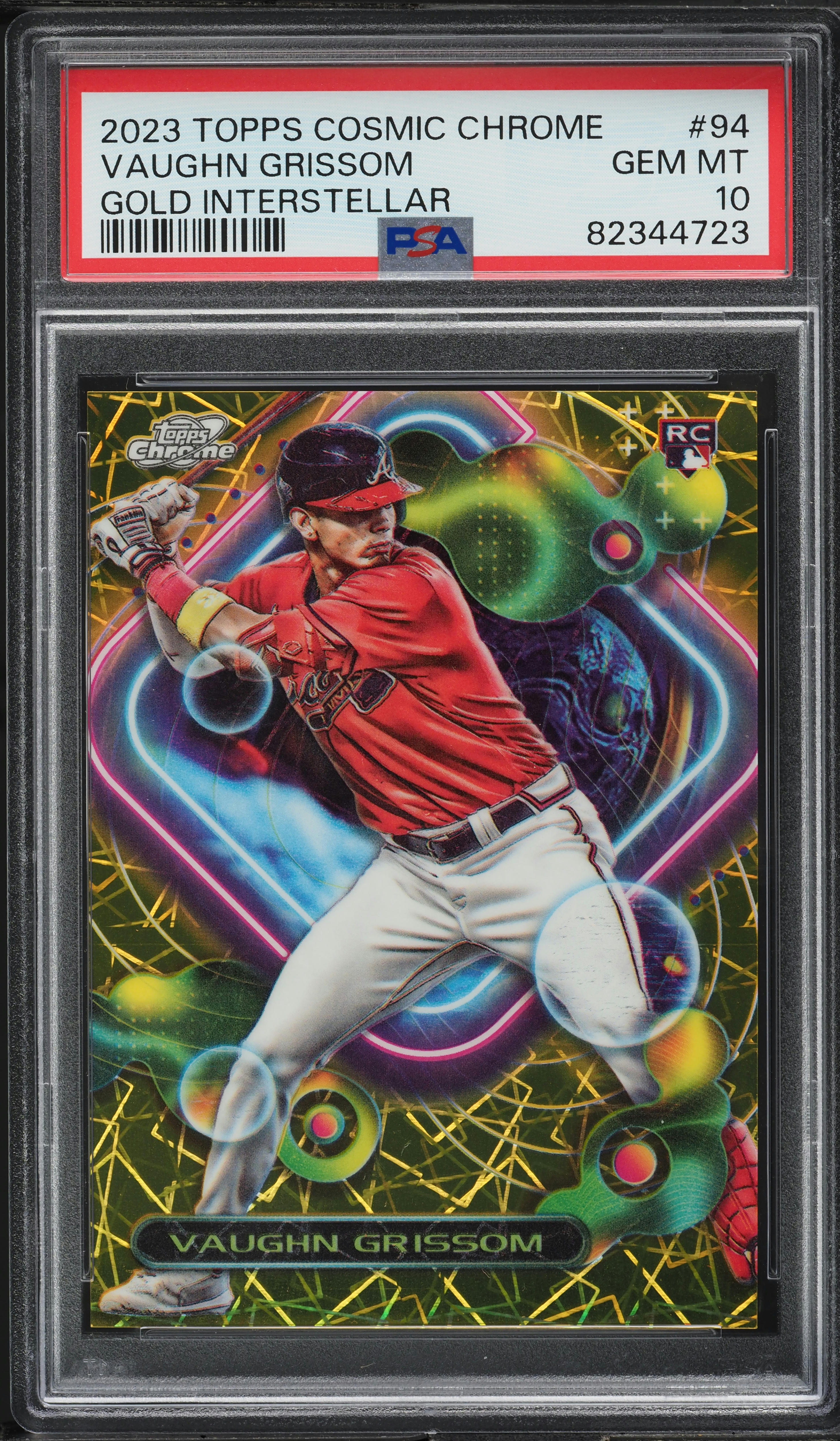 2023 Topps Cosmic Chrome Gold Interstellar Vaughn Grissom ROOKIE