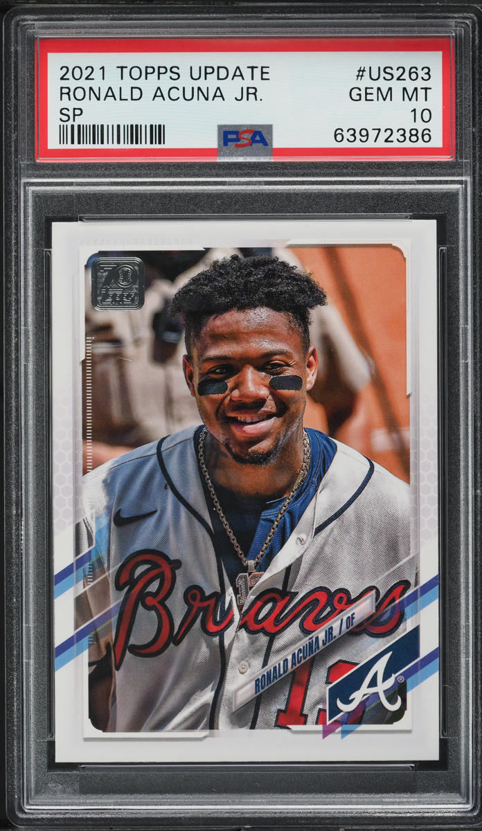 2021 Topps Update Ronald Acuna Jr. SP #US263 PSA 10 GEM MINT
