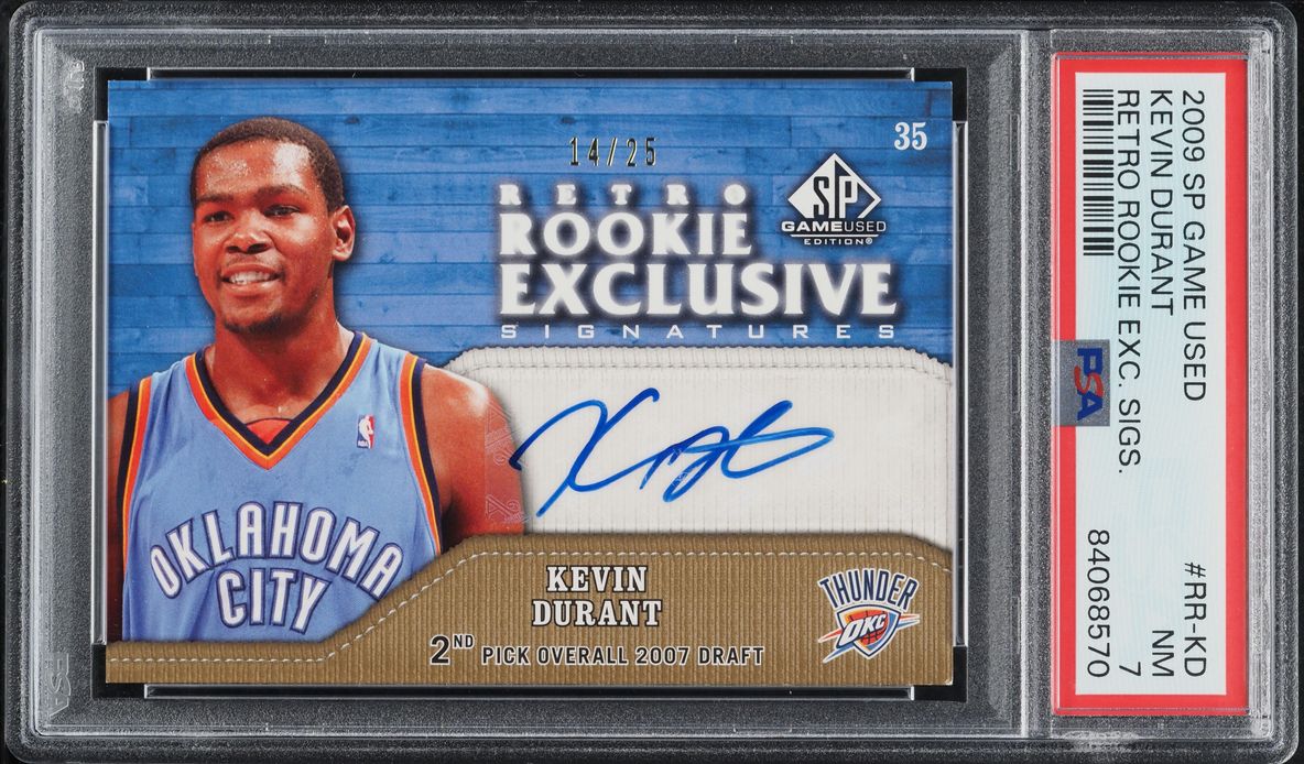 2009 SP Game Used Retro Rookie Exclusive Kevin Durant AUTO /25 #RR