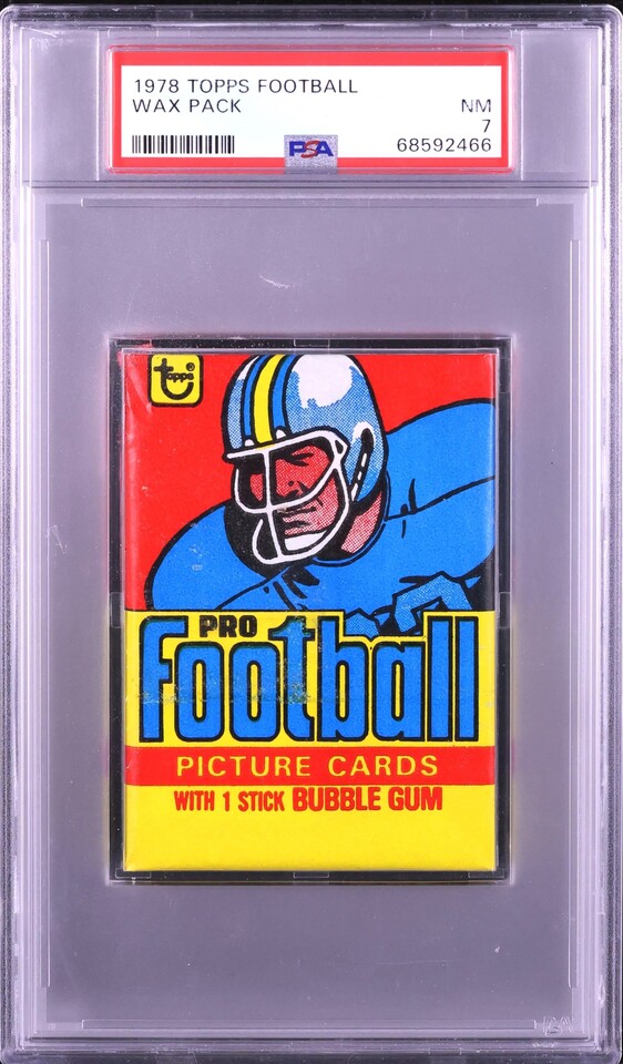 1978 Topps Football Wax Pack PSA 7 NRMT
