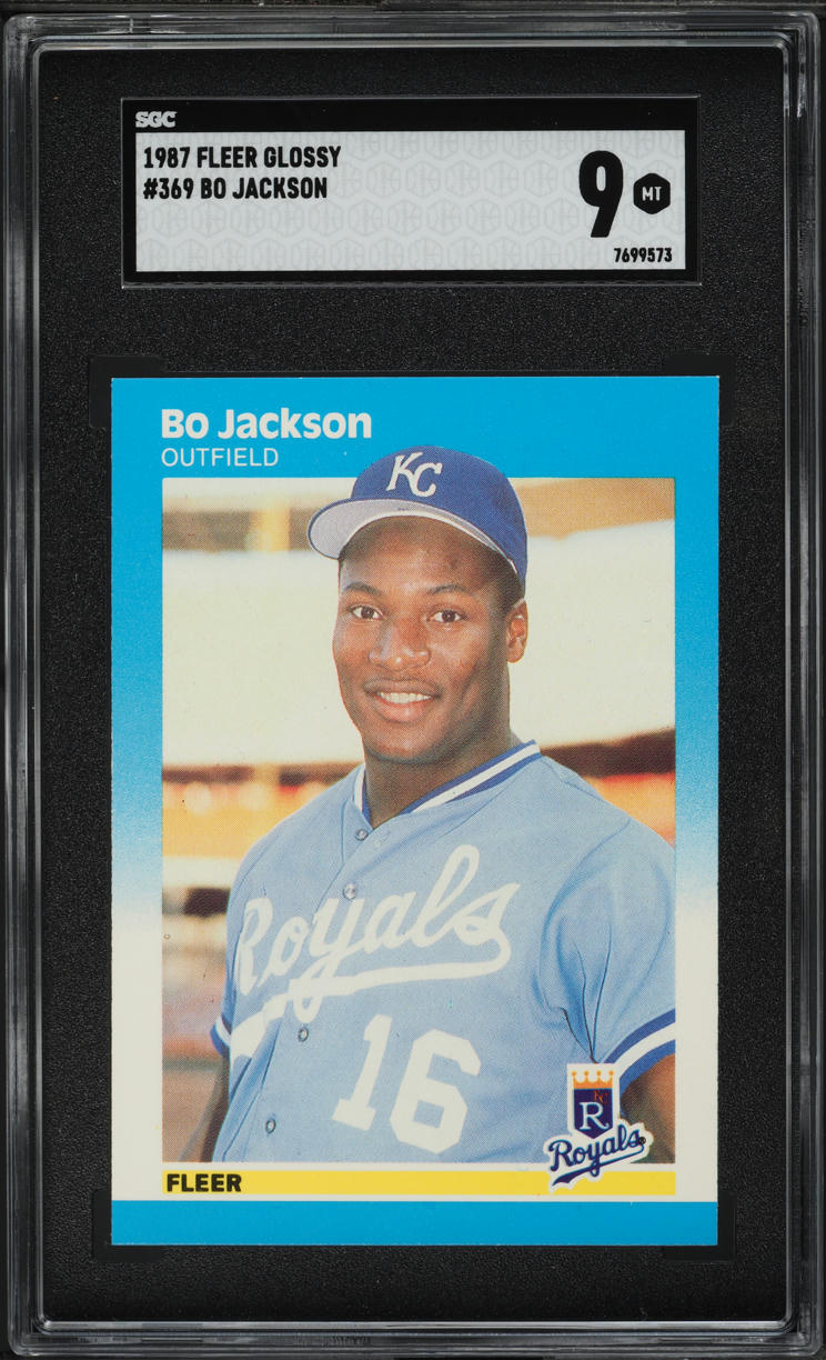 1987 Fleer Glossy Bo Jackson ROOKIE #369 SGC 9 MINT