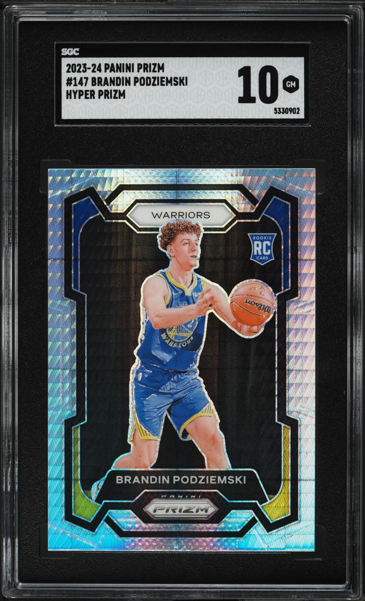 2023 Panini Prizm Hyper Brandin Podziemski ROOKIE #147 SGC 10 GEM MINT