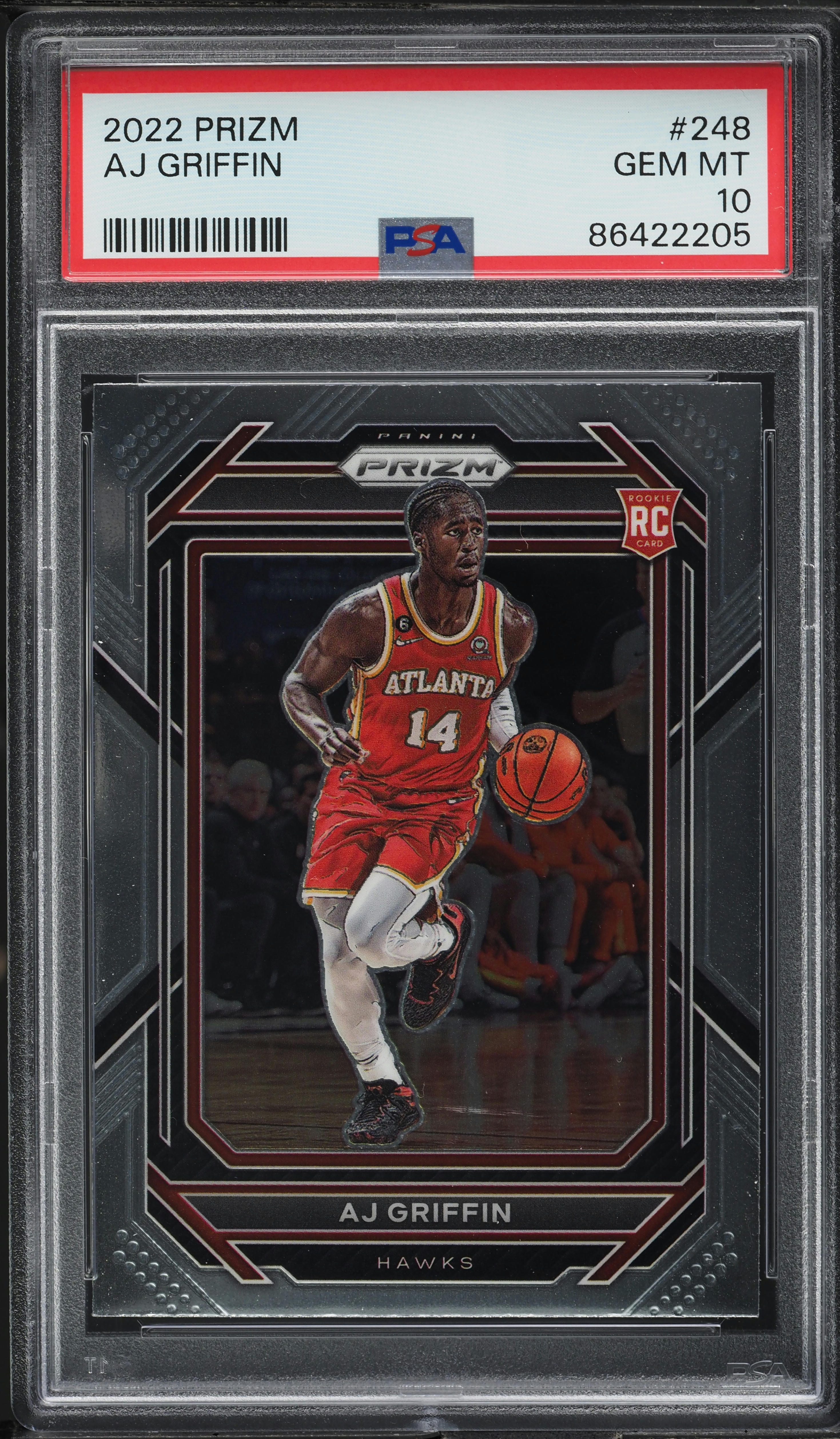 2022 Panini Prizm AJ Griffin ROOKIE #248 PSA 10 GEM MINT on