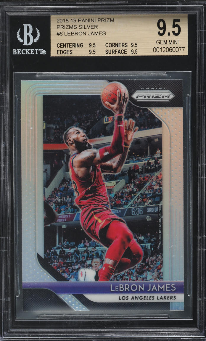 2018 Panini Prizm Silver LeBron James #6 BGS 9.5 GEM MINT