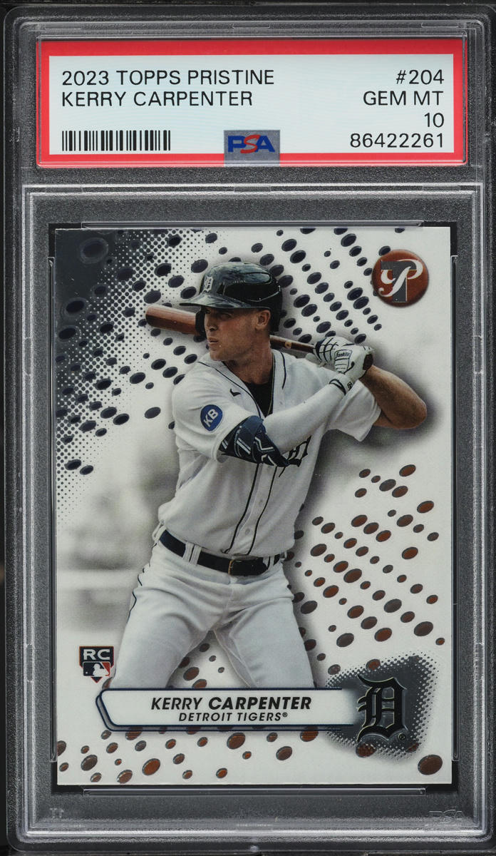2023 Topps Pristine Kerry Carpenter ROOKIE #204 PSA 10 GEM MINT