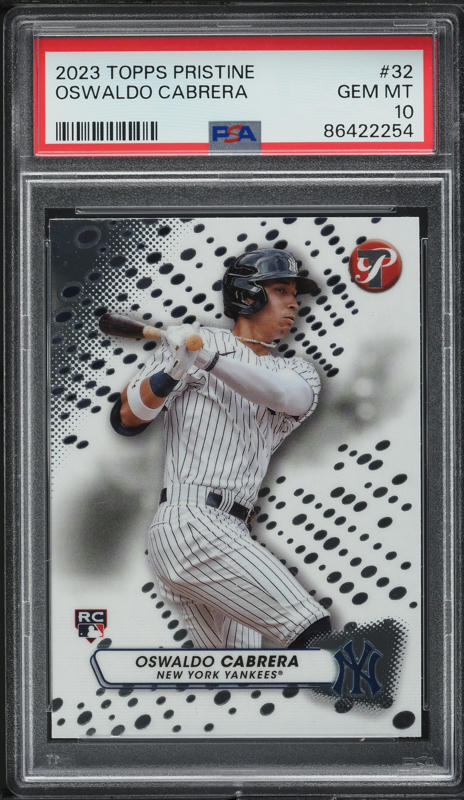 2023 Topps '88 Baseball Oswaldo Cabrera ROOKIE AUTO #88BAOSW PSA 9