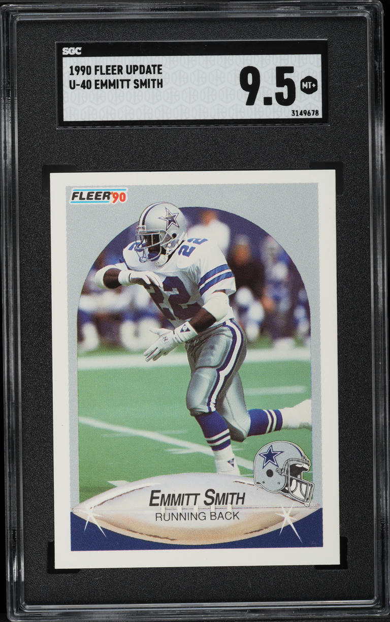 1990 Fleer Update Emmitt Smith ROOKIE #U-40 SGC 9.5 MINT+