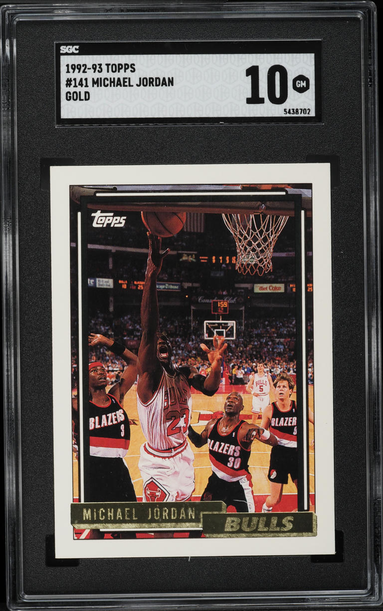 1992 Topps Gold Michael Jordan #141 SGC 10 GEM MINT