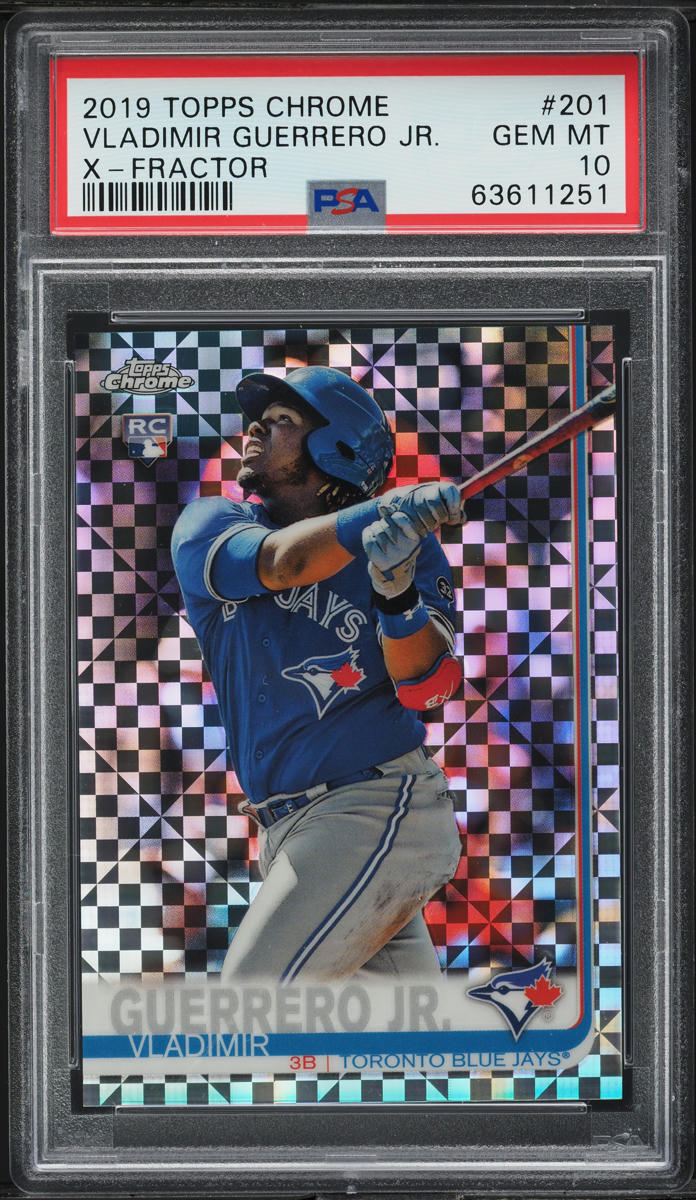 Vladimir Guerrero Jr. 2019 Topps Chrome #201 X-Fractor Price Guide