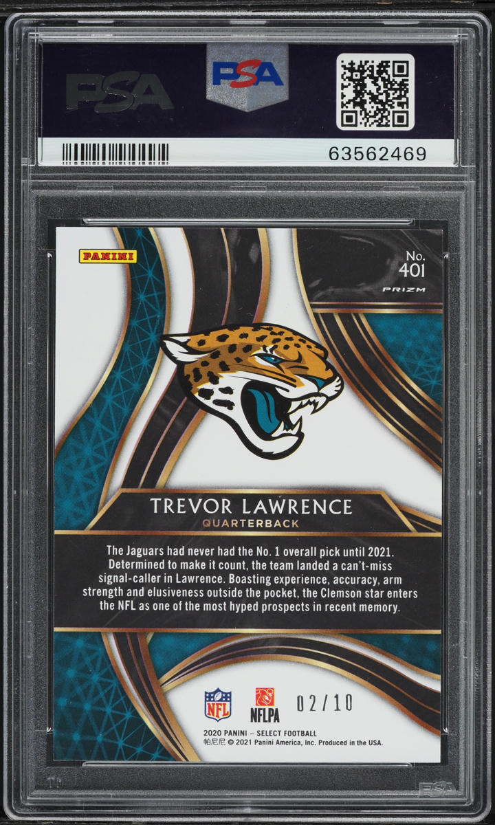 2020 Select '21 XRC Prizm Redemption Gold Trevor Lawrence ROOKIE