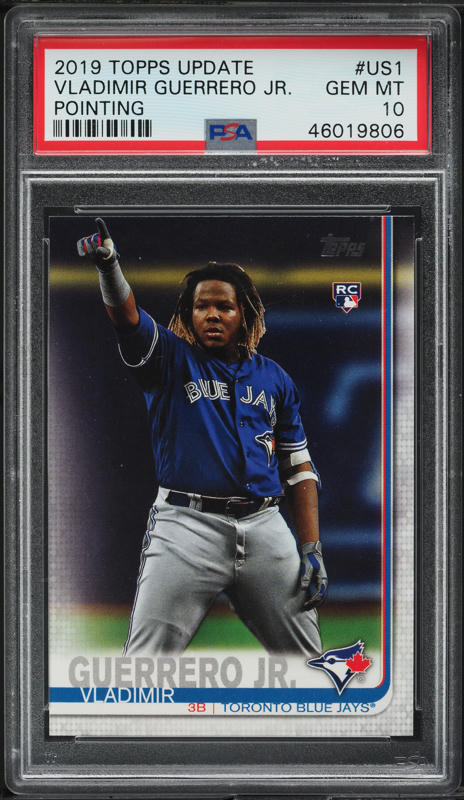 2019 Topps Chrome Refractor Vladimir Guerrero Jr. ROOKIE #201 PSA