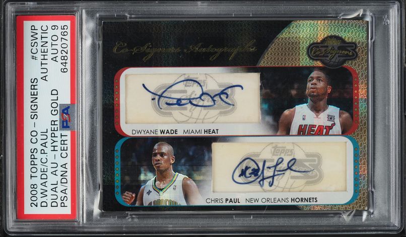 2007 Topps Co-Signers P.P. Yellow Derrick Byars AUTO DNA 9 1/1 #56