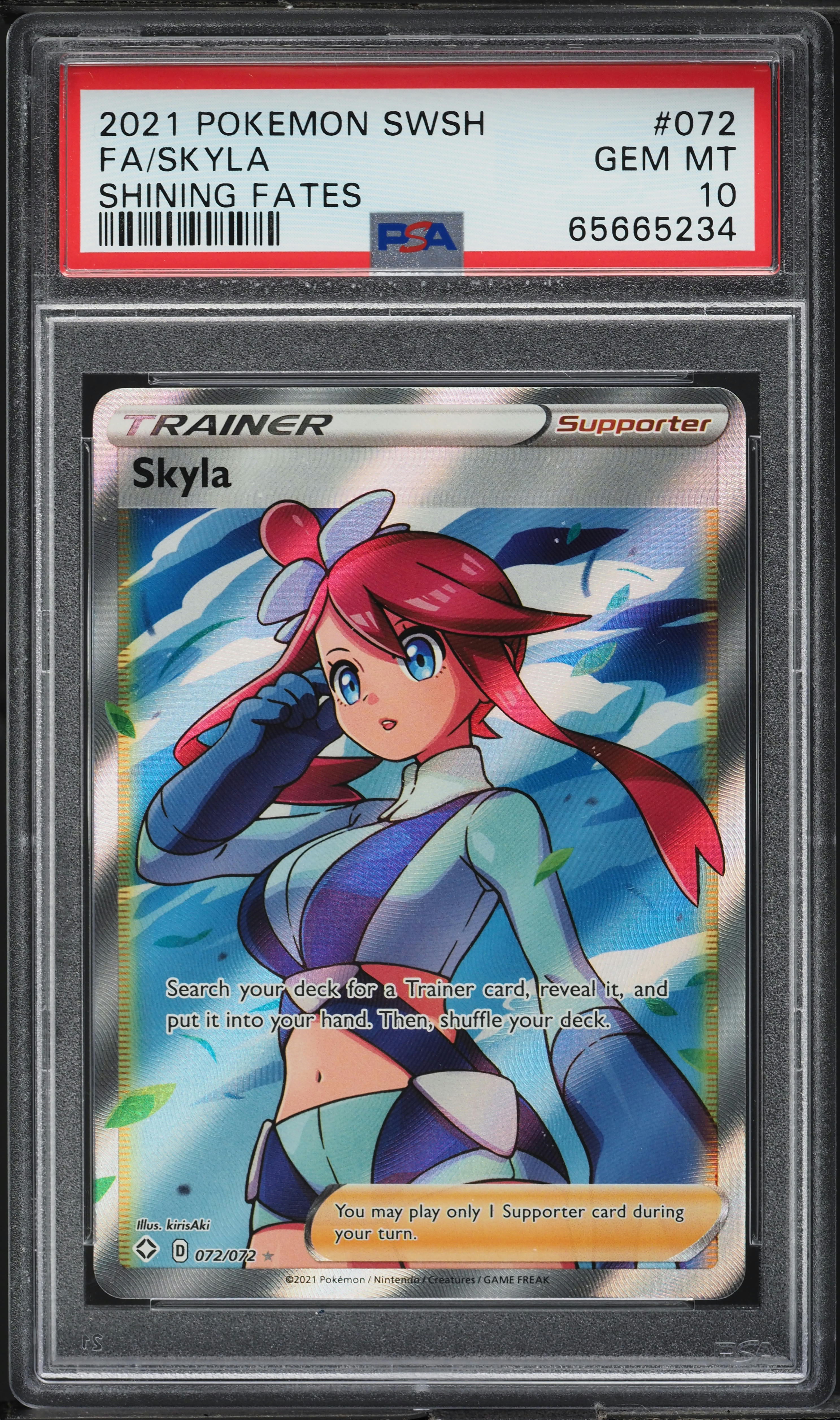 2021 Pokemon Sword & Shield Shining Fates Full Art Skyla #72 PSA 10 GEM MINT on Fanatics Collect 2021 Pokemon Sword & Shield Shining Fates Full Art Skyla #72 PSA 10 GEM MINT on Fanatics Collect