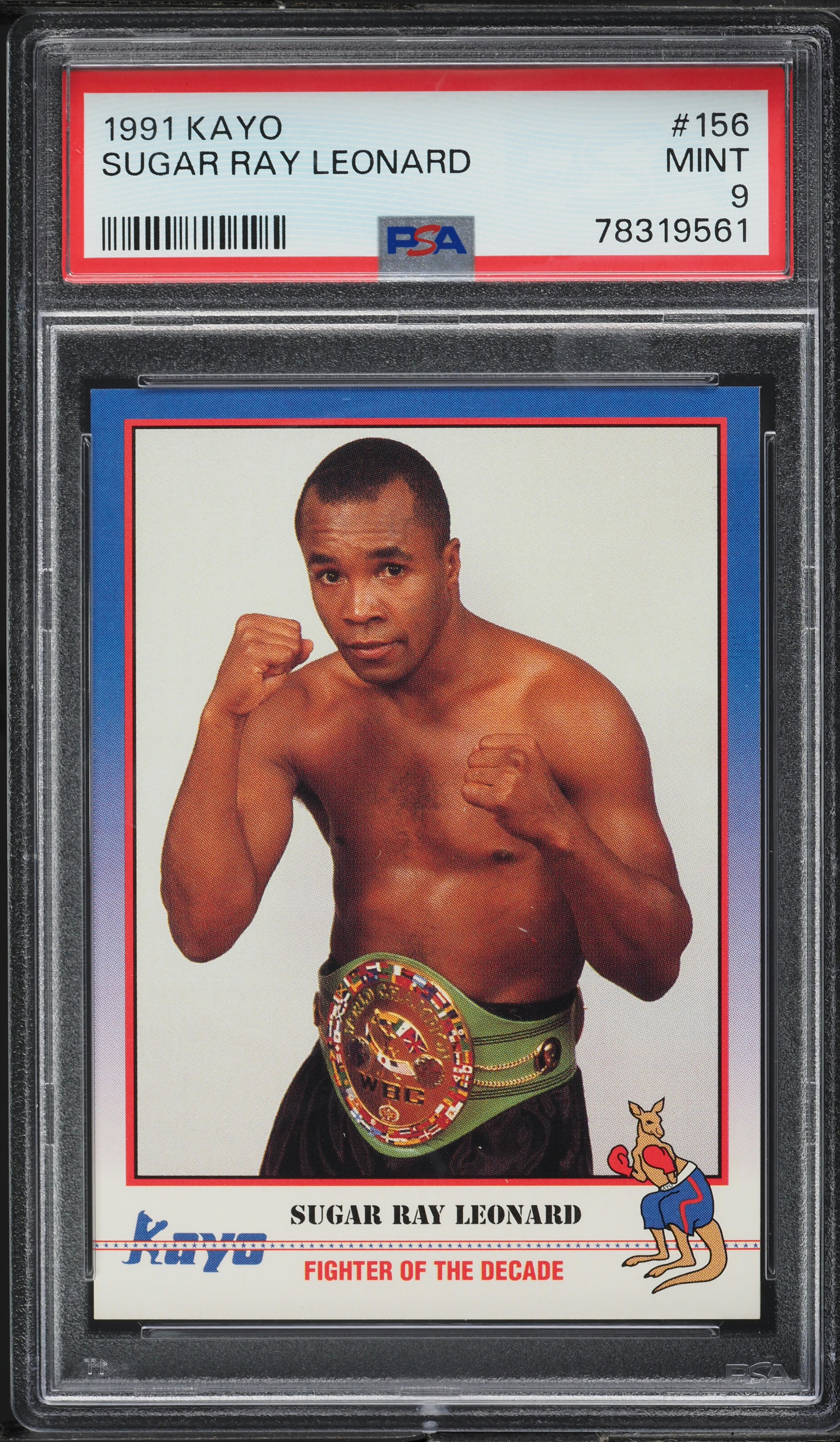 1991 Kayo Sugar Ray Leonard #156 PSA 9 MINT on Fanatics Collect