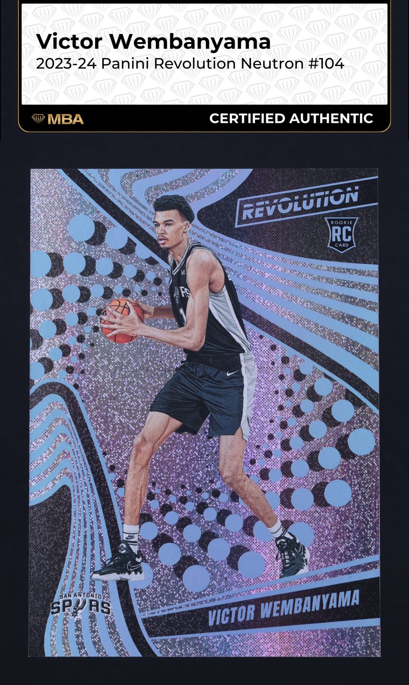 2023 Panini Revolution Neutron Victor Wembanyama ROOKIE /125 #104 MBA AUTH