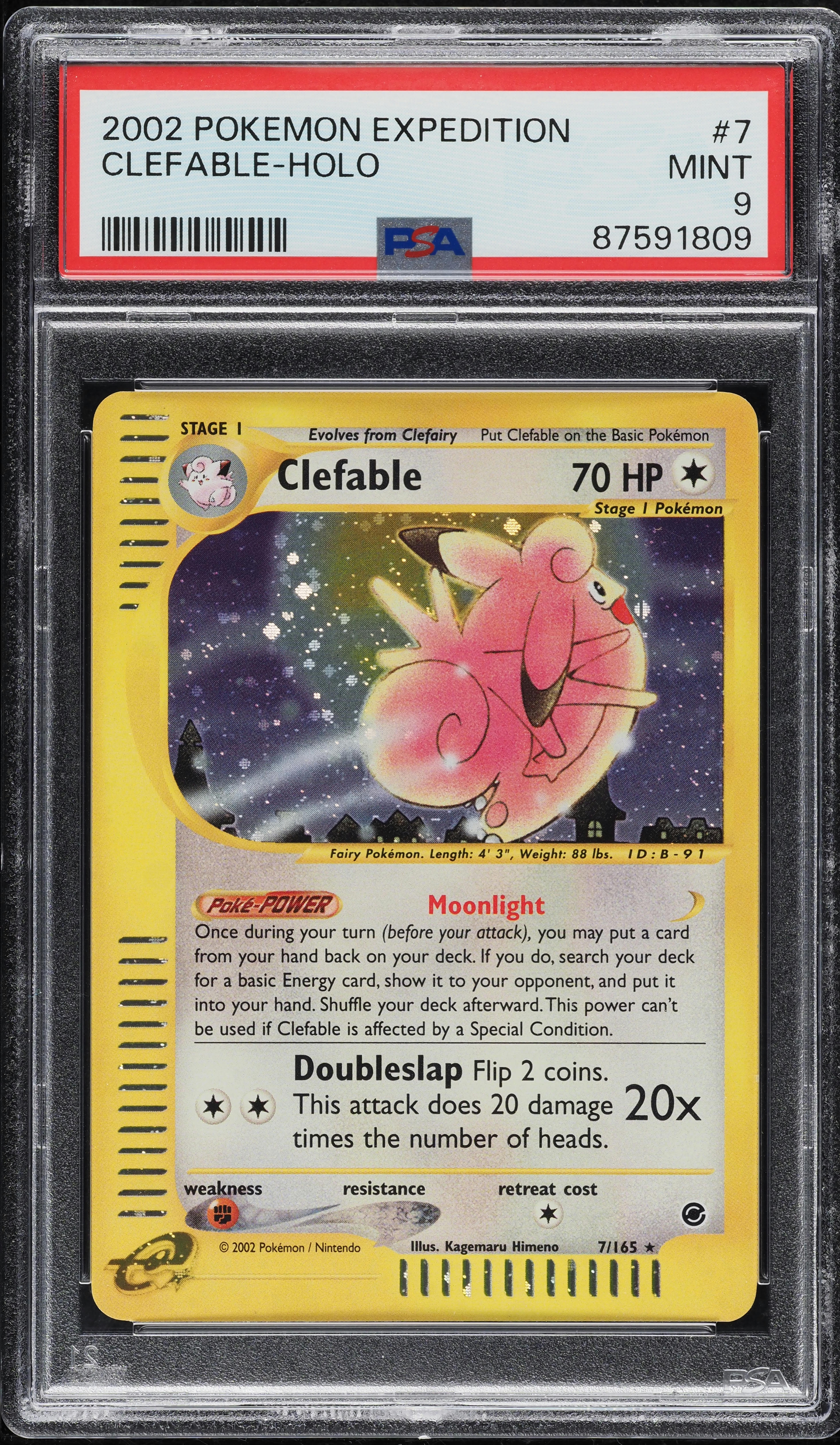 pokemonさん専用 2002 Pokemon Expedition Holo Clefable #7 PSA 9 MINT on Fanatics