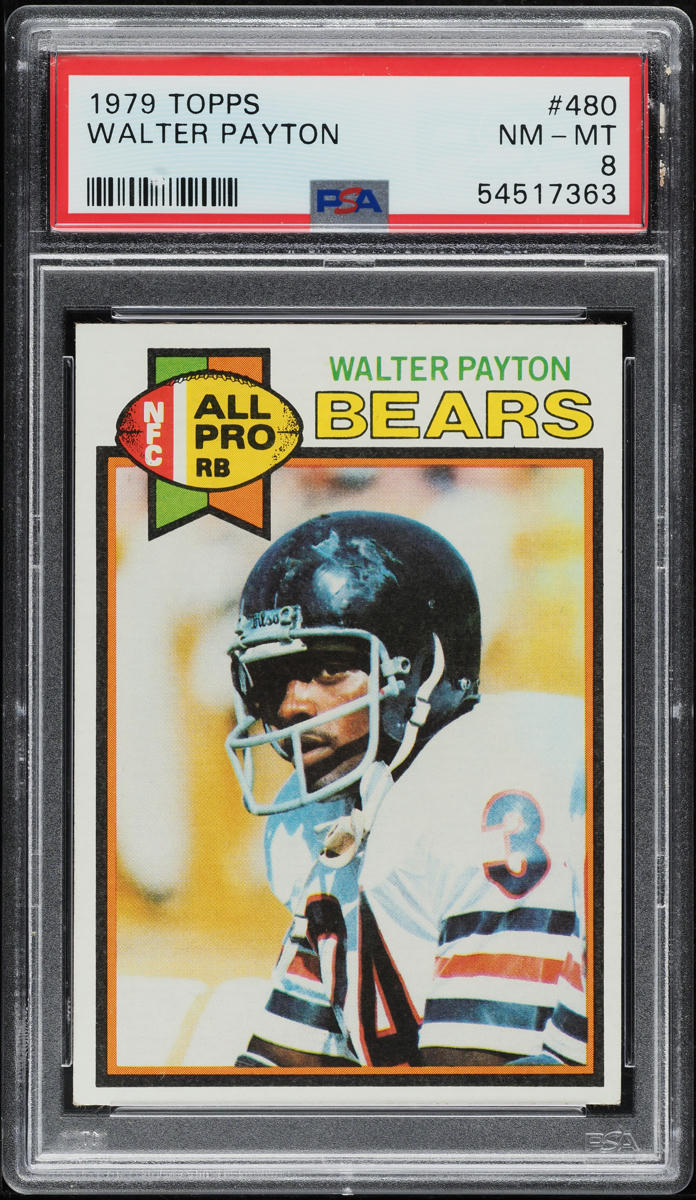 1979 Topps Football Walter Payton #480 PSA 8 NM-MT