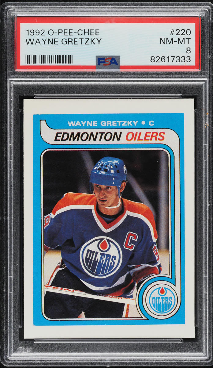 1992 O-Pee-Chee Hockey Wayne Gretzky #220 PSA 8 NM-MT