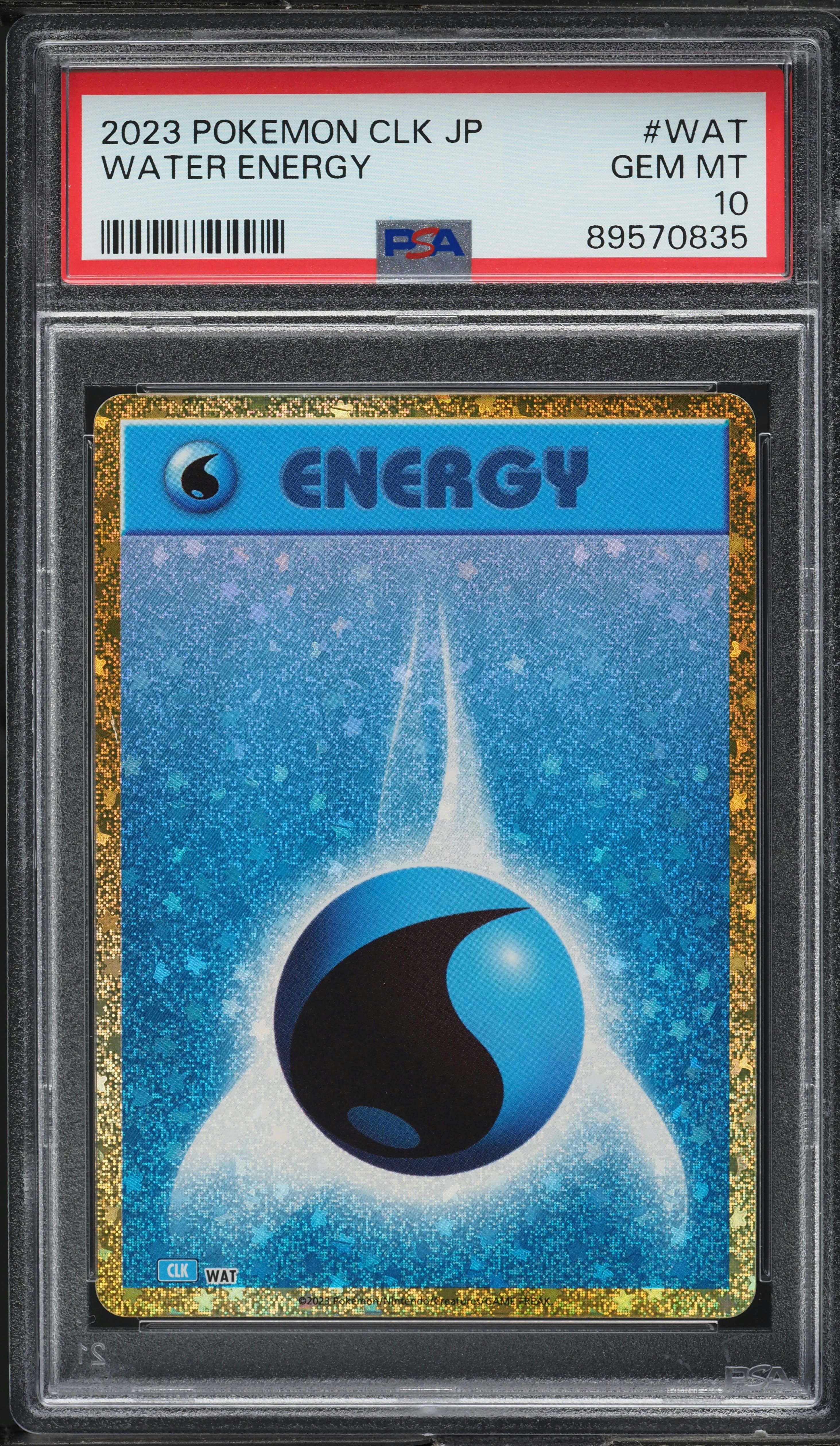 2023 POKEMON WATER ENERGY エネルギーカード PSA10 GEM MINT HYPER RARE Basic Water Energy! PSA 10! 2023 Pokémon