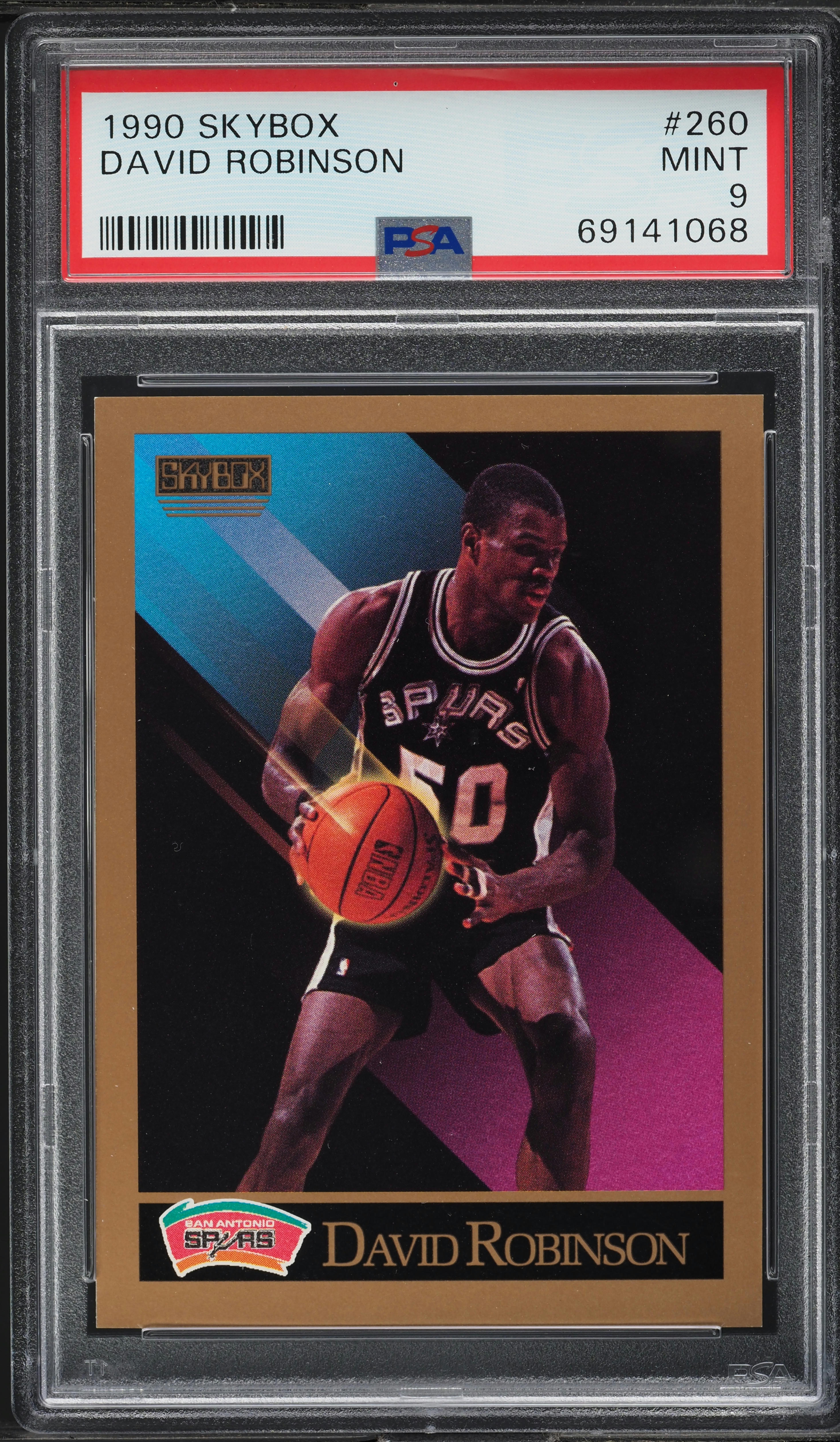 1990 Skybox Basketball David Robinson #260 PSA 9 MINT on Fanatics