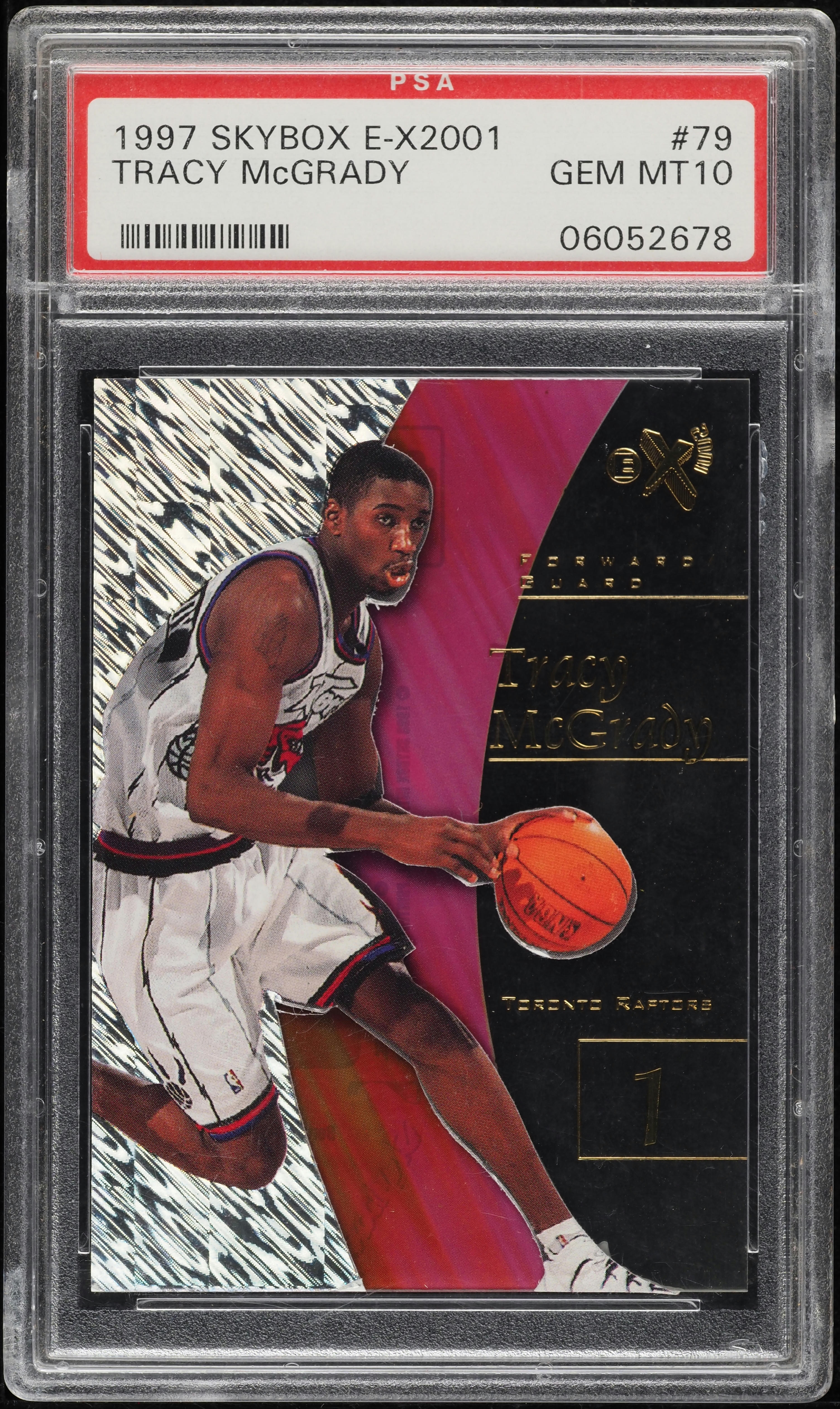 1997 Skybox E-X2001 Tracy McGrady ROOKIE #79 PSA 10 GEM MINT on