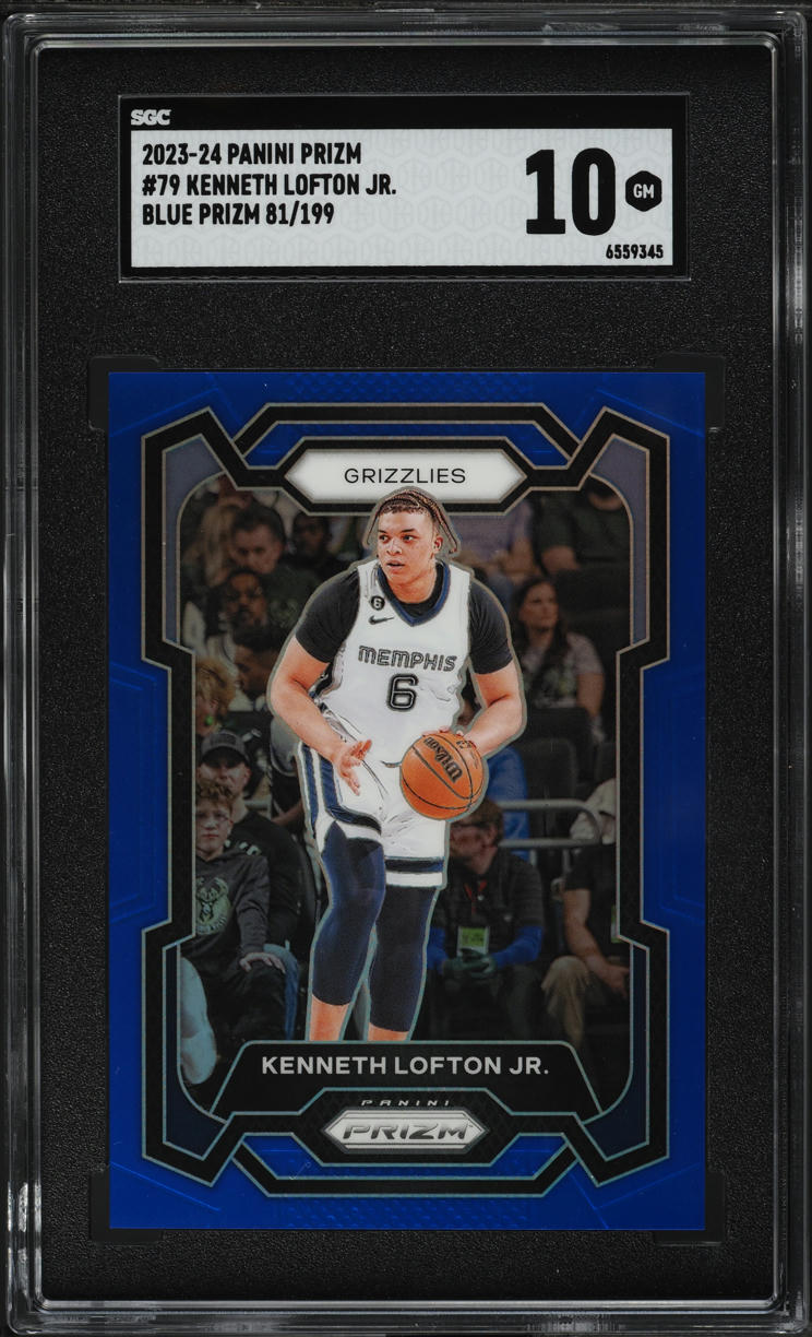 2023 Panini Prizm Blue Kenneth Lofton Jr. /199 #79 SGC 10 GEM MINT