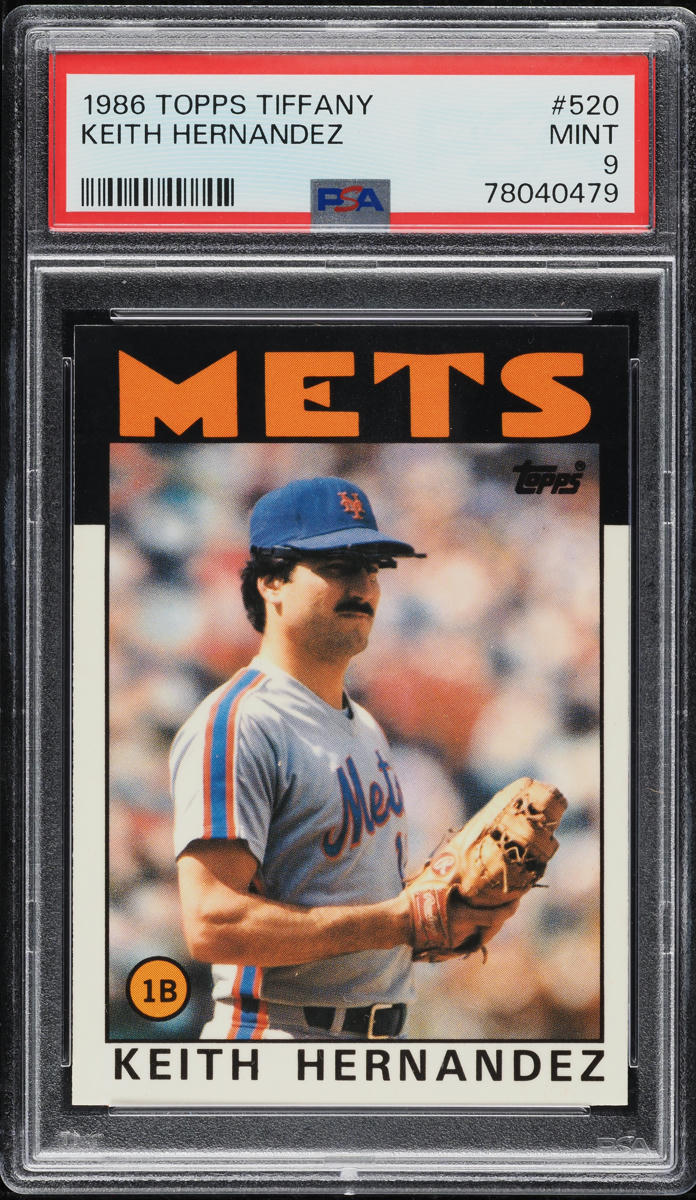1986 Topps Tiffany Keith Hernandez #520 PSA 9 MINT
