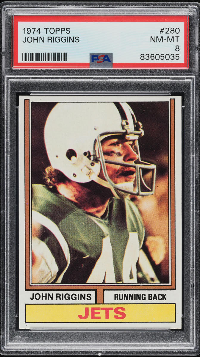 1974 Topps Football John Riggins #280 PSA 8 NM-MT