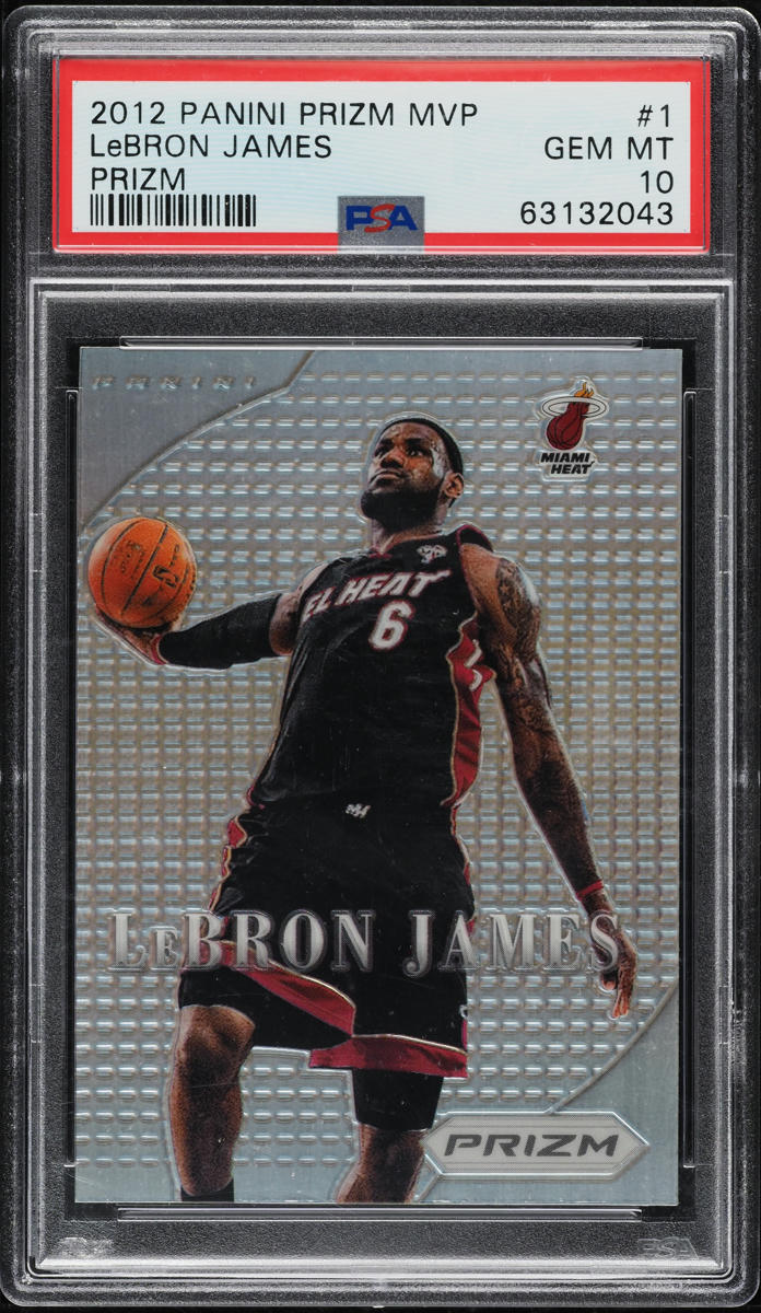 2012 Panini Prizm MVP Silver LeBron James #1 PSA 10 GEM MINT