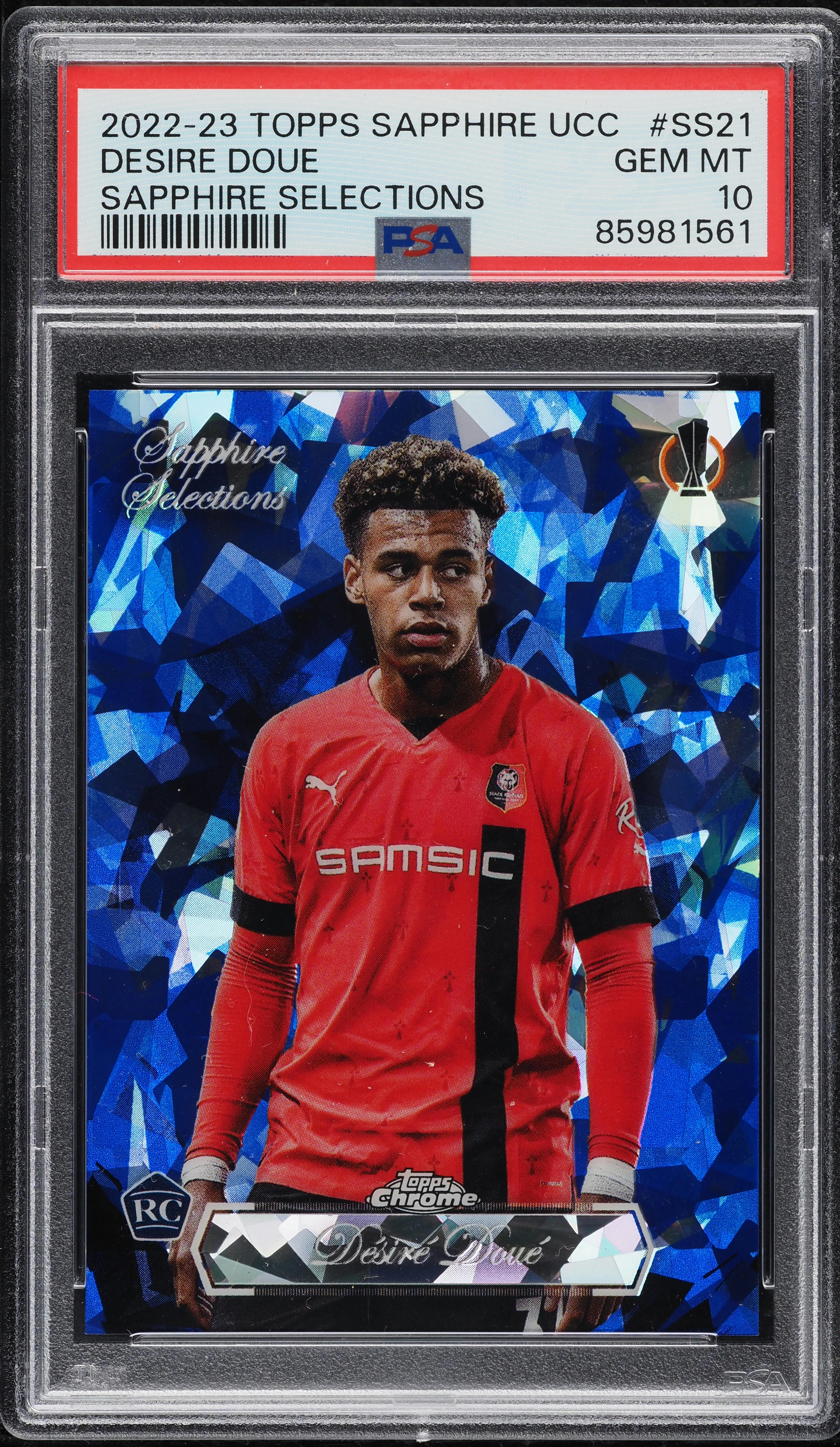 2022 Topps Chrome Sapphire Selections Desire Doue ROOKIE #SS-21