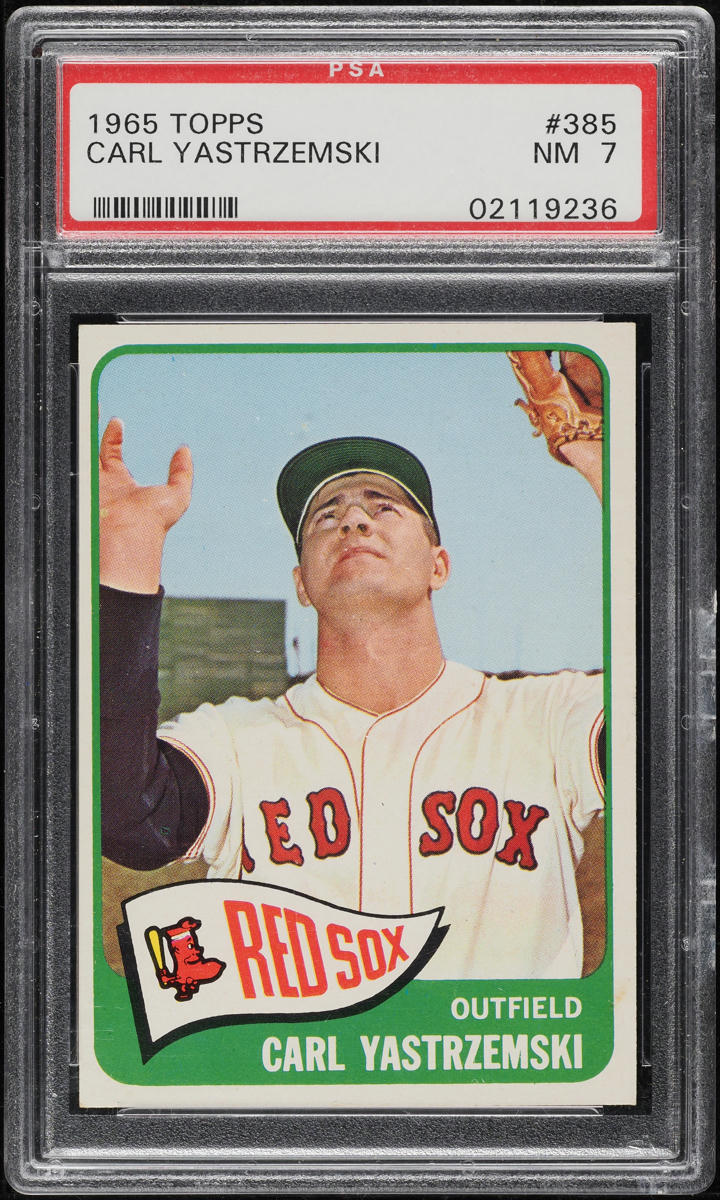 1965 Topps Carl Yastrzemski #385 PSA 7 NRMT