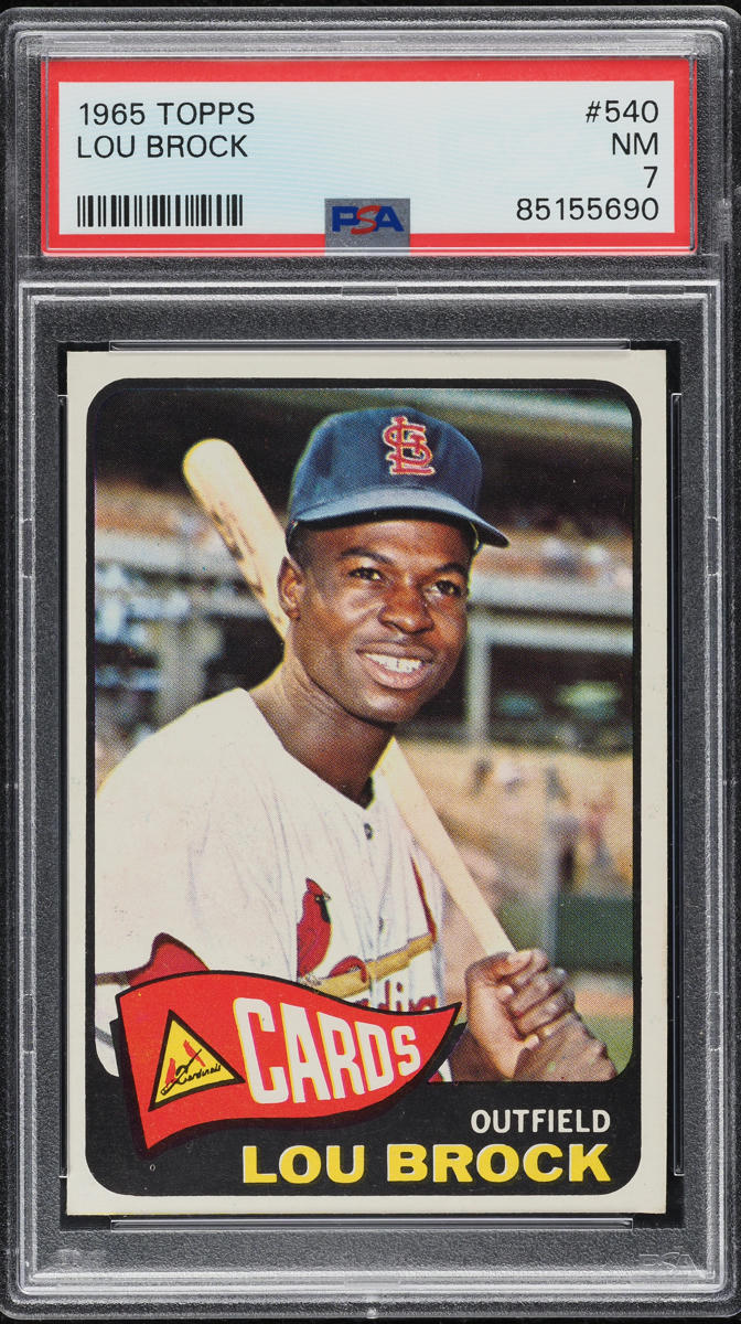 1965 Topps Lou Brock #540 PSA 7 NRMT