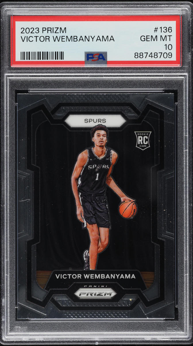 2023 Panini Prizm Victor Wembanyama ROOKIE #136 PSA 10 GEM MINT
