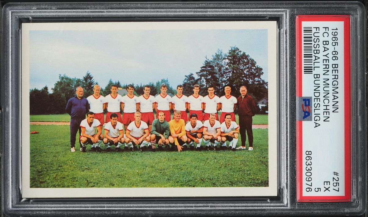 1965 Bergmann Fussball Bundesliga FC Bayern Munchen #257 PSA 5 EX