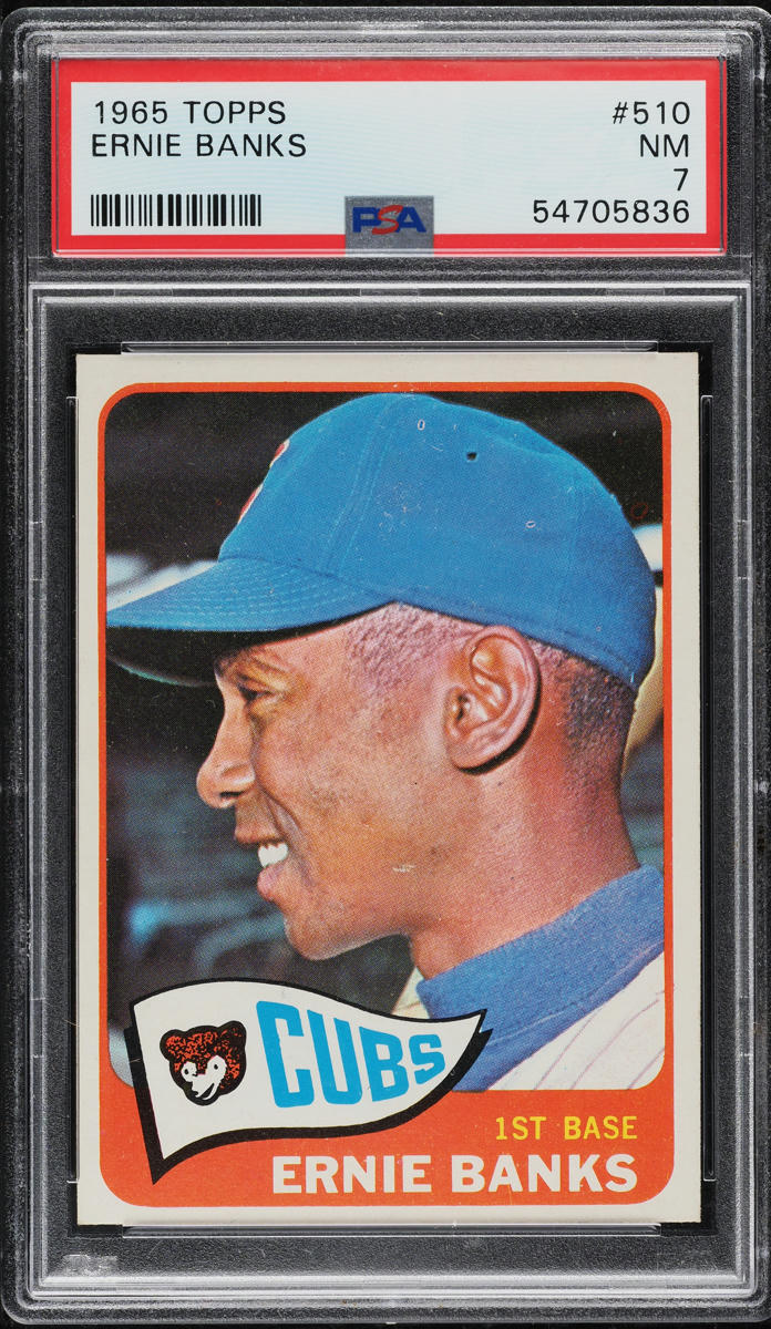 1965 Topps Ernie Banks #510 PSA 7 NRMT