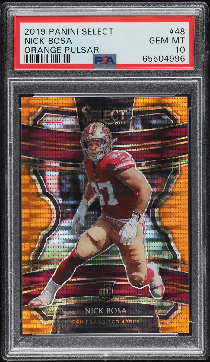 2019 Select Orange Pulsar Nick Bosa ROOKIE /11 #48 PSA 10 GEM MINT