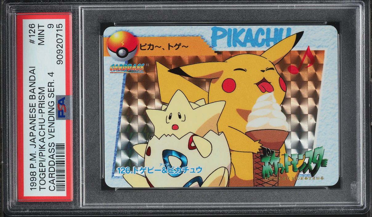 1998 Pokemon Japanese Bandai Carddass Vending Series Prism Togepi