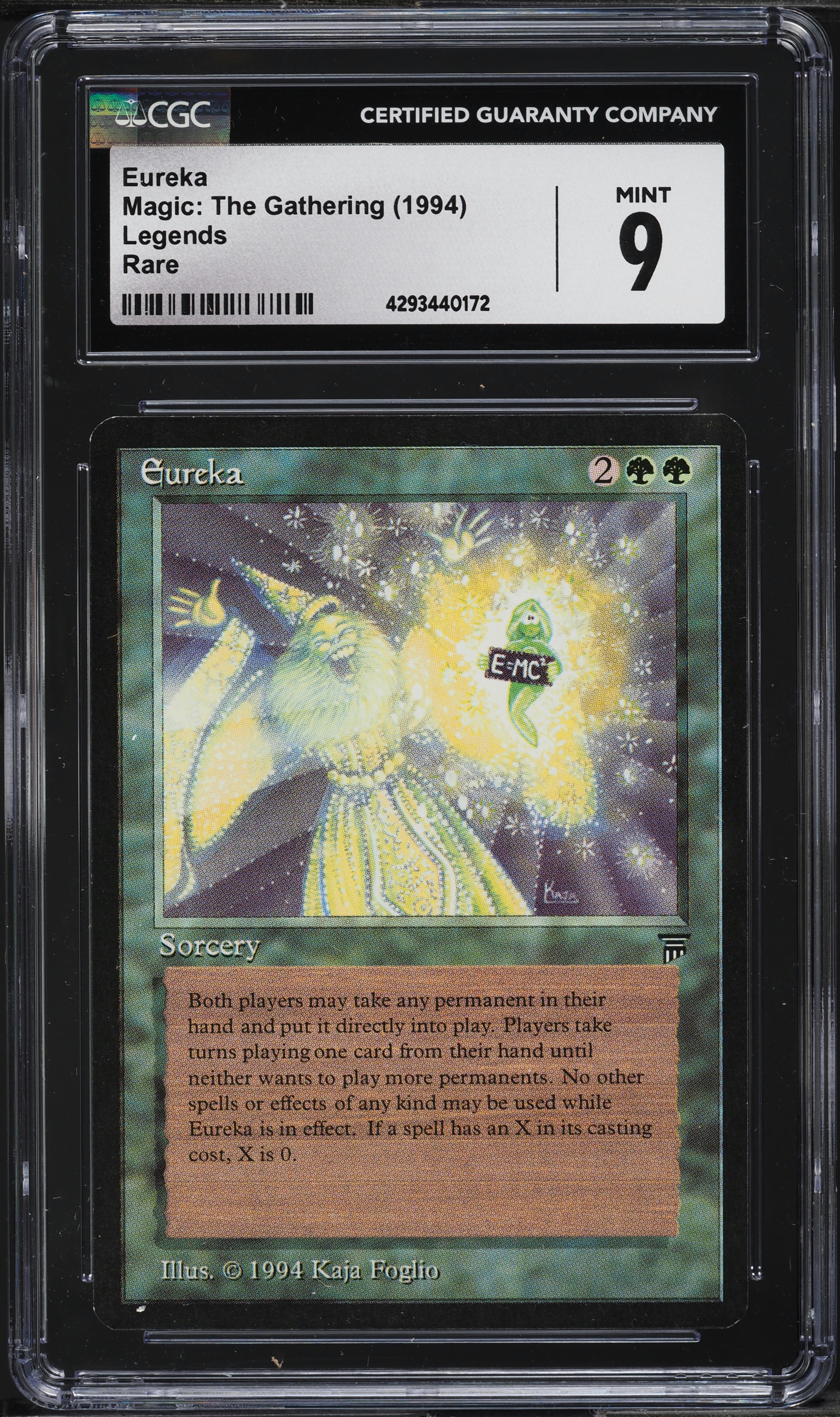 1994 Magic The Gathering MTG Legends Eureka CGC 9 MINT on Fanatics