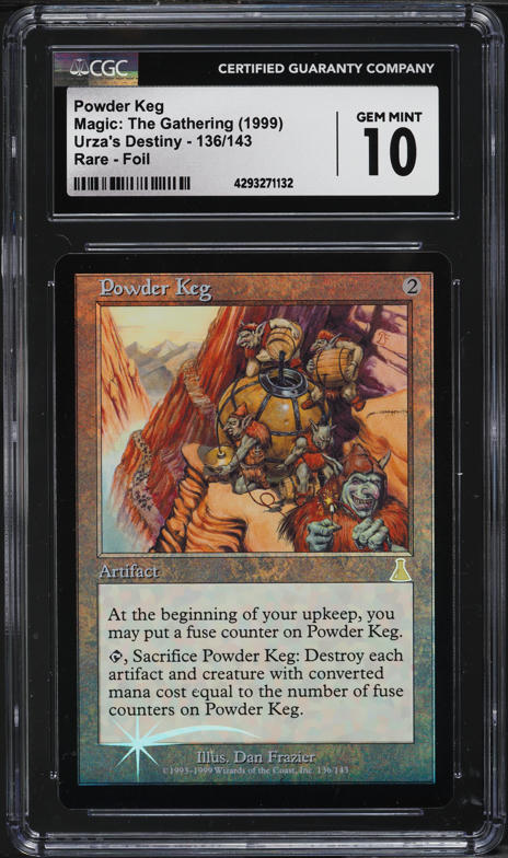 1999 Magic The Gathering MTG Urza's Destiny Foil Powder Keg #136
